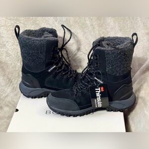 Borealis Sutton Women’s Black Waterproof Winter Boots